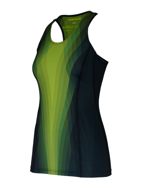 Verdent green prism print vest